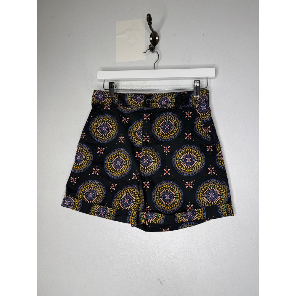 Anthropologie Maeve Abstract City Shorts Boho High Rise Women's Size 2 Geometric